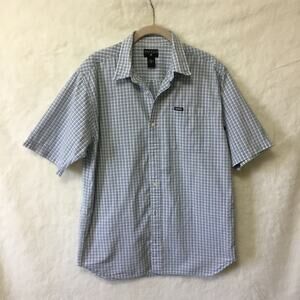 Nautica Kid Blue Striped Short Sleeve Button Shirt